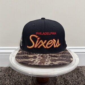 Just Don x Mitchell & Ness Philadelphia 76ers Exotic Python Hat